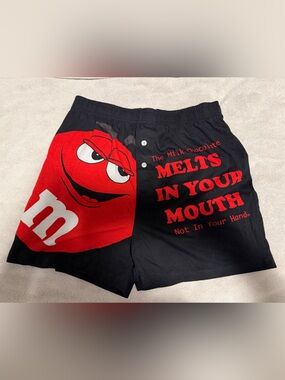 M&M'S Mens Black Boxer shorts